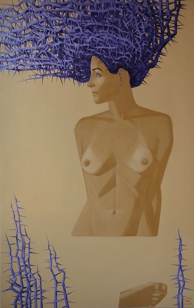 Artwork by Evgeny Kreshchensky — Prickle Relax 2024. Currently exhibited at the Avala Tower, Belgrade